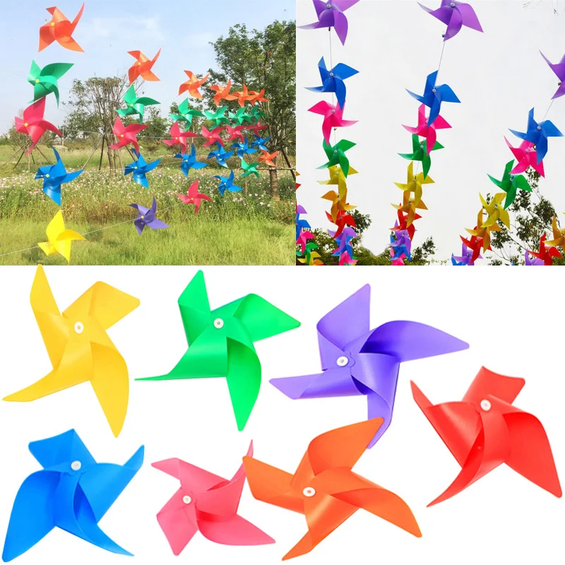 50pcs lot colorful plastic four leaf windmill string string kindergarten party shooting activities decorative windmill toys - Color Games For Kindergarten 50pcs lot colorful plastic four leaf windmill string string kindergarten party shooting activities decorative windmill toys - Color Games For Kindergarten