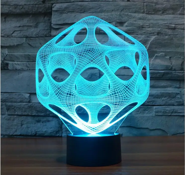 

3D LED Lamp Light USB Abstract Night light Colorful lava lamp for Wedding Deco Innovative Christmas Gift Present