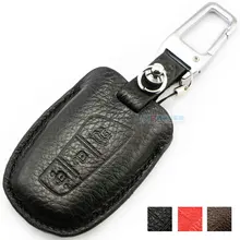 Muti-цветной чехол для ключей из натуральной кожи для автомобиля, объектив ночного видения SantaFe Grand Equus Genesis, автомобильные аксессуары, брелок, чехол, новое поступление