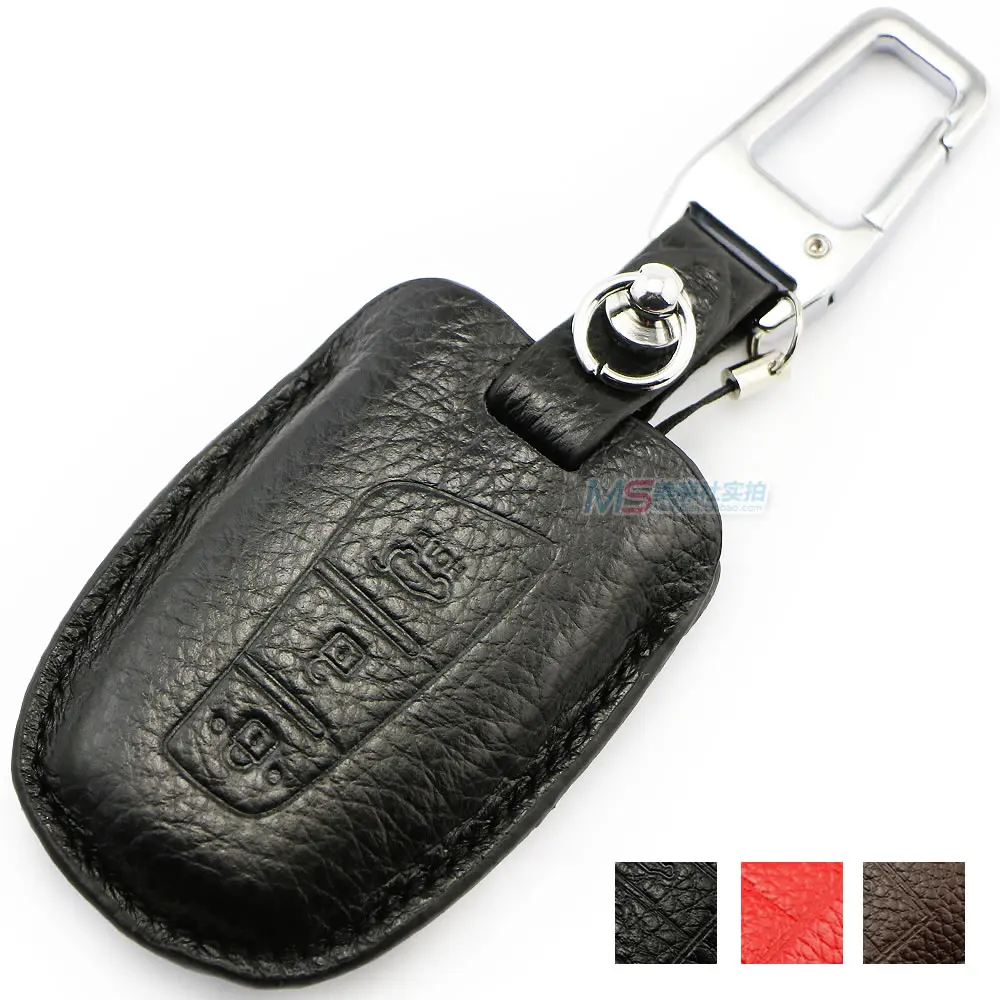 

Muti-color Genuine Leather car key Case for Hyundai Azera SantaFe Grand Equus Genesis auto accessories key fob cover new arrival