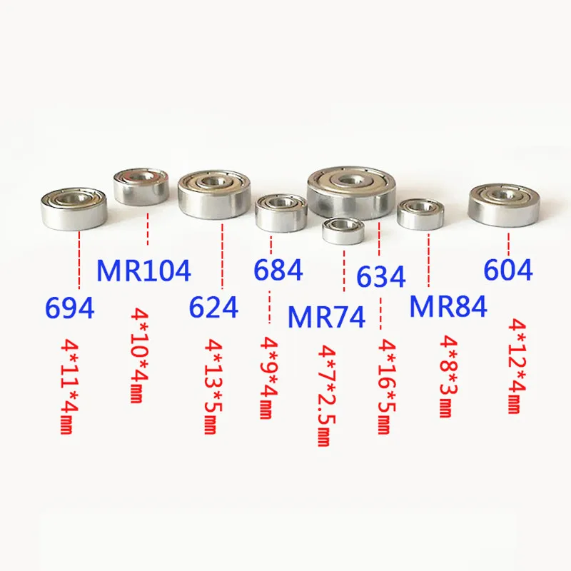 5 шт./лот MR74ZZ Миниатюрные Мини подшипники с глубоким желобом MR74ZZ MR74-ZZ 4*7*2,5 мм 4*7*2,5 подшипник из стали