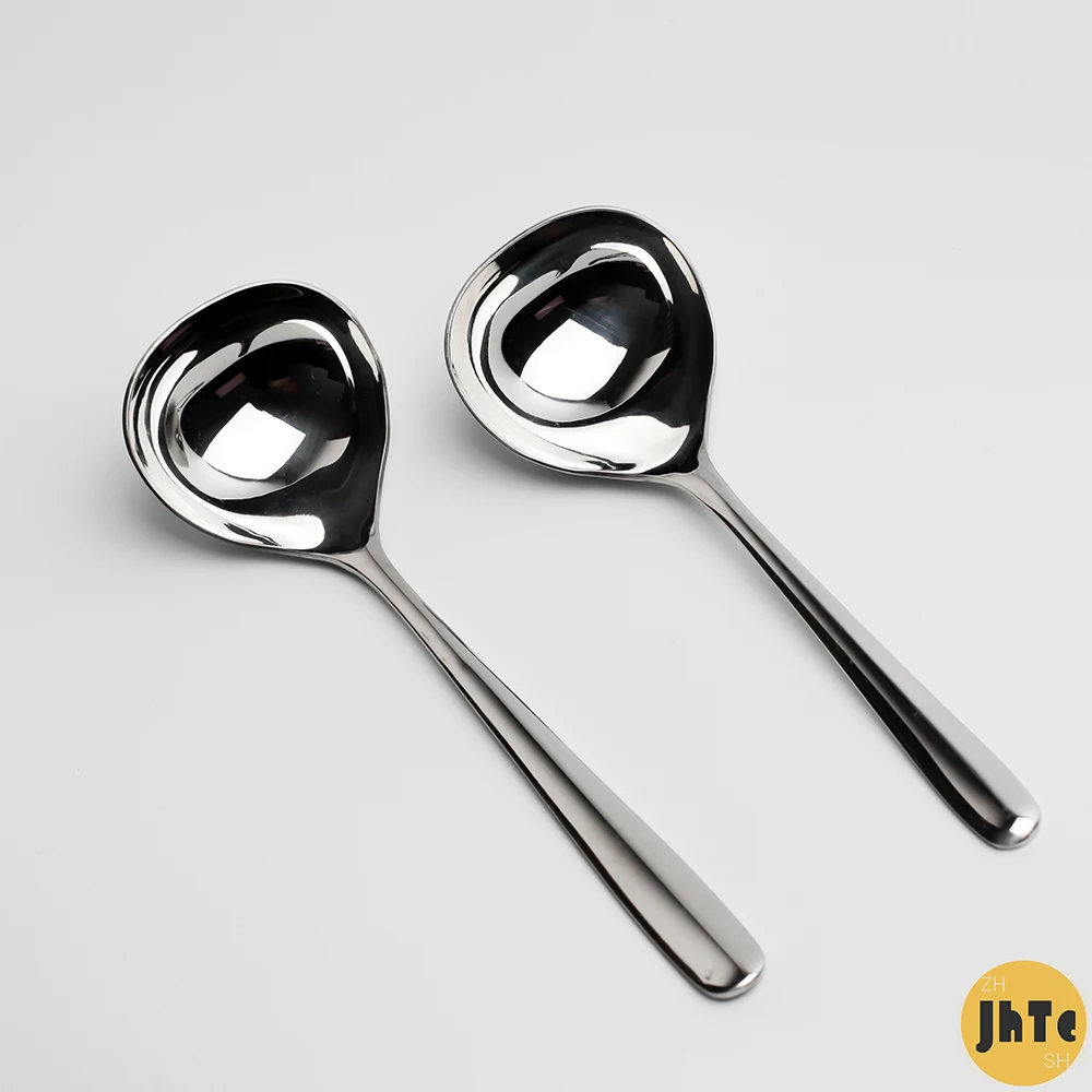 304 Stainless Steel Soup Spoon Small Ladle Serving Creative Porridge Sauce Delicate Cutlery Cooking Tool | Дом и сад