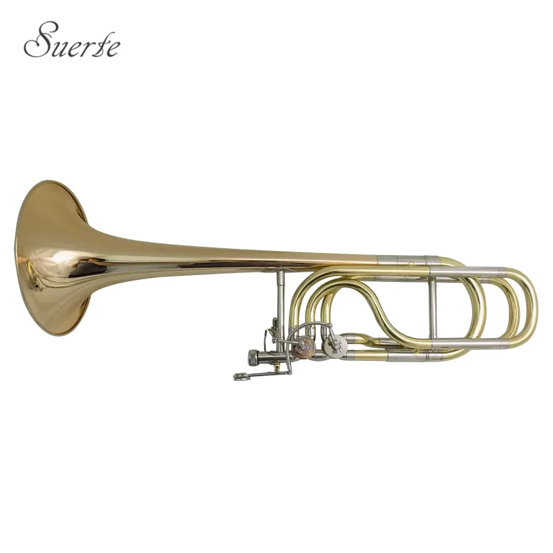 Bb/F/Eb/D Bass Trombones Gold Brass Bell trombone with Case valve Trombone Professional instrumentos musicales Bb/F/Eb/D Bass Trombones Gold Brass Bell trombone with Case valve Trombone Professional instrumentos musicales