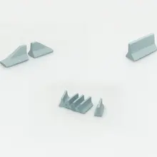 8 шт. DIY 1: 87 моделирование бетона ограждения песка стол сцены станции украшения Модель поезда хо масштабные аксессуары
