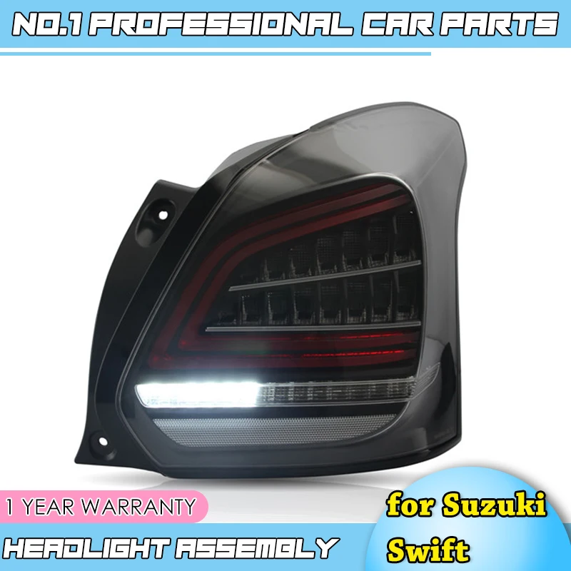 Car Styling Taillight For Suzuki Swift swift taillights All LED DRL+Reverse+Brake+Moving Turn Signal rear lamp