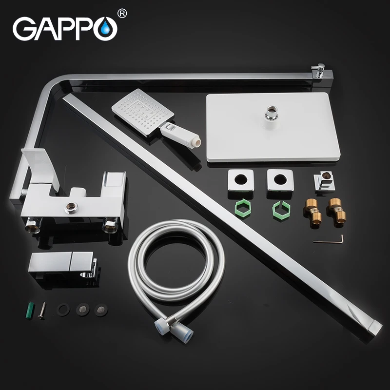 GAPPO Душевая система ванная комната массажный Душ настенные насадки для душа