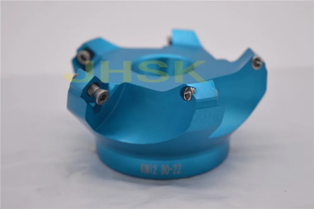 

FREE SHIPPING Aluminum AL- KM12 80-22-5F/KM12 80-22 indexable face milling cutter 4Flute FOR SEHT1204