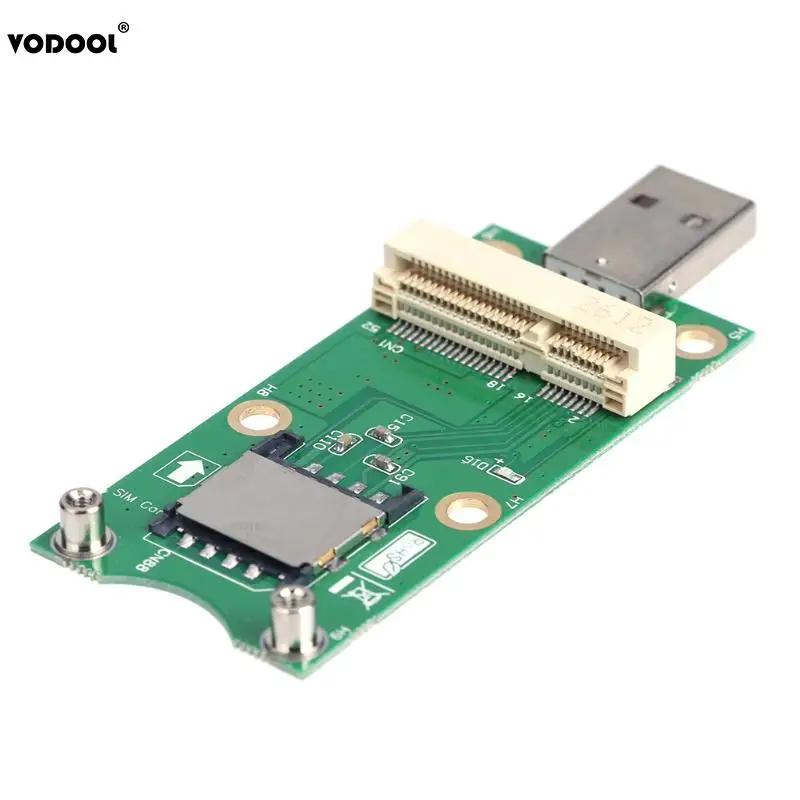 Mini PCI-E to USB Adapter Converter with SIM 8 Pin Card Slot for WWAN/LTE Module Mini PCI-E to USB Adapter Converter with SIM 8 Pin Card Slot for WWAN/LTE Module