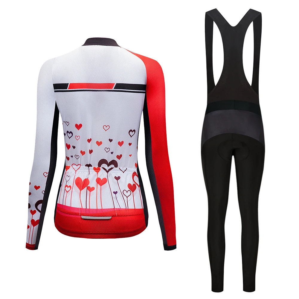 Женская зимняя гоночная велосипедная одежда из теплого флиса для велоспорта, комплект одежды для шоссейного велосипеда, женская униформа
