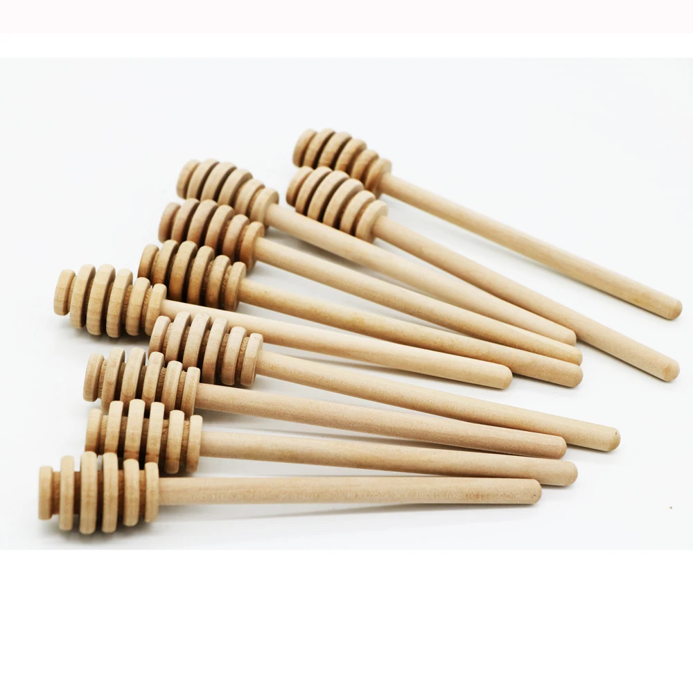 2000 pcs 15 x2.4cm Wooden Honey Dipper Wooden Stick Spoons Dip Drizzler