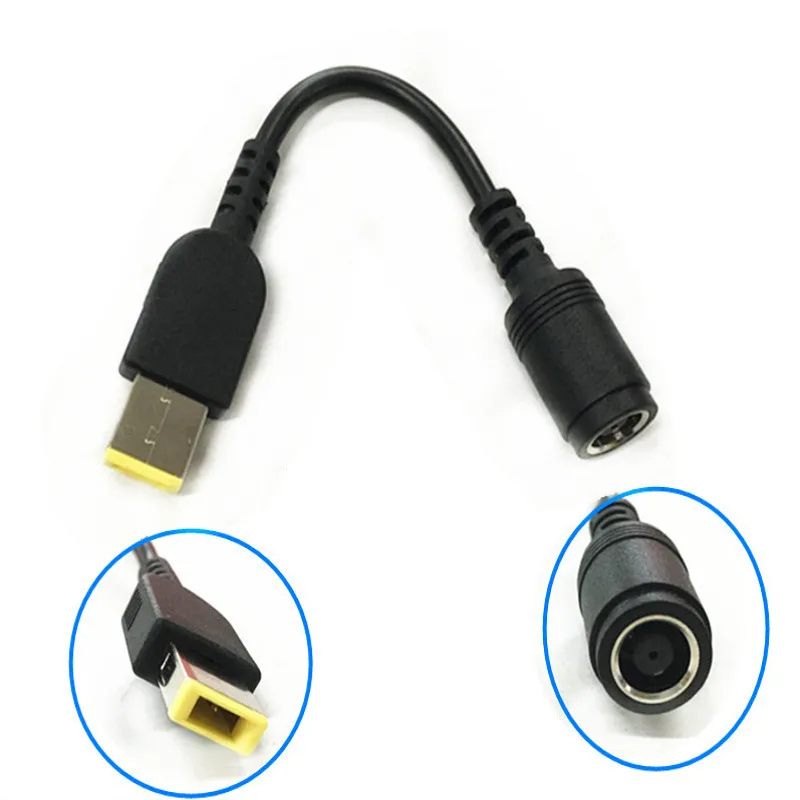 

100pcs brand high quality 15cm 7.9*5.5mm Female Interface Power converter Cable Adapter For Lenovo ThinkPad X1 Carbon 0B47046
