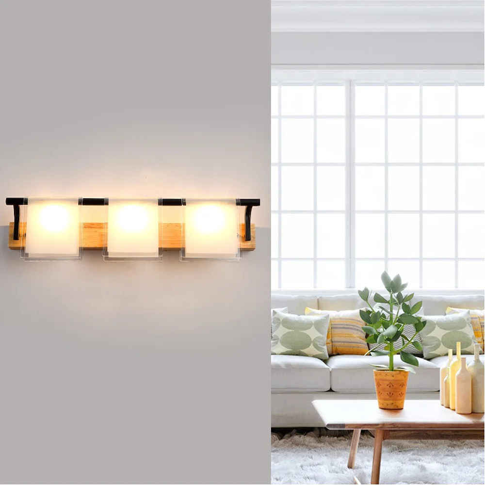 

Nordic log wall light led simple corridor aisle lamp bedroom led bedside wall sconce hotel wall lamps picture light LU8101654