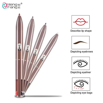 

4 in1 Cute Bear Color Fun Makeup Pen Eyebrow and Eyeliner 0.48g Makeup Brand HengFang