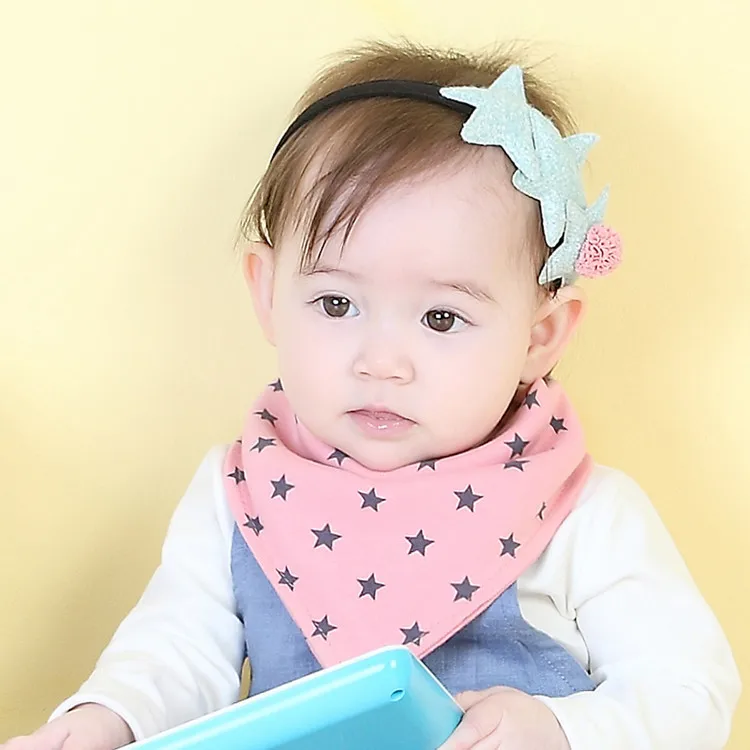 Pink star bib