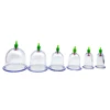 6Pcs Vacuum Cupping Sets with Pumping Gun Suction Cups Back Massage Body Cup Detox Anti Cellulite Cans Healthy Care Jars 6
