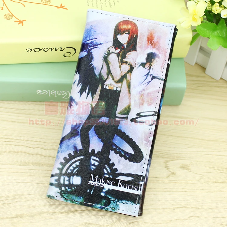 

Anime Steins Gate Cosplay Makise Kurisu Cos 2017 new cartoon men and women wallet