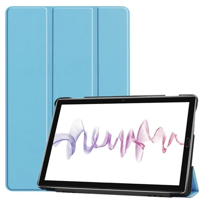 30 шт. книжка флип чехол для планшета huawei Mediapad M6 10,8 /M6 Pro 10,8 VRD-AL09 планшет Пробуждение сна+ стилус - Цвет: Sky Blue