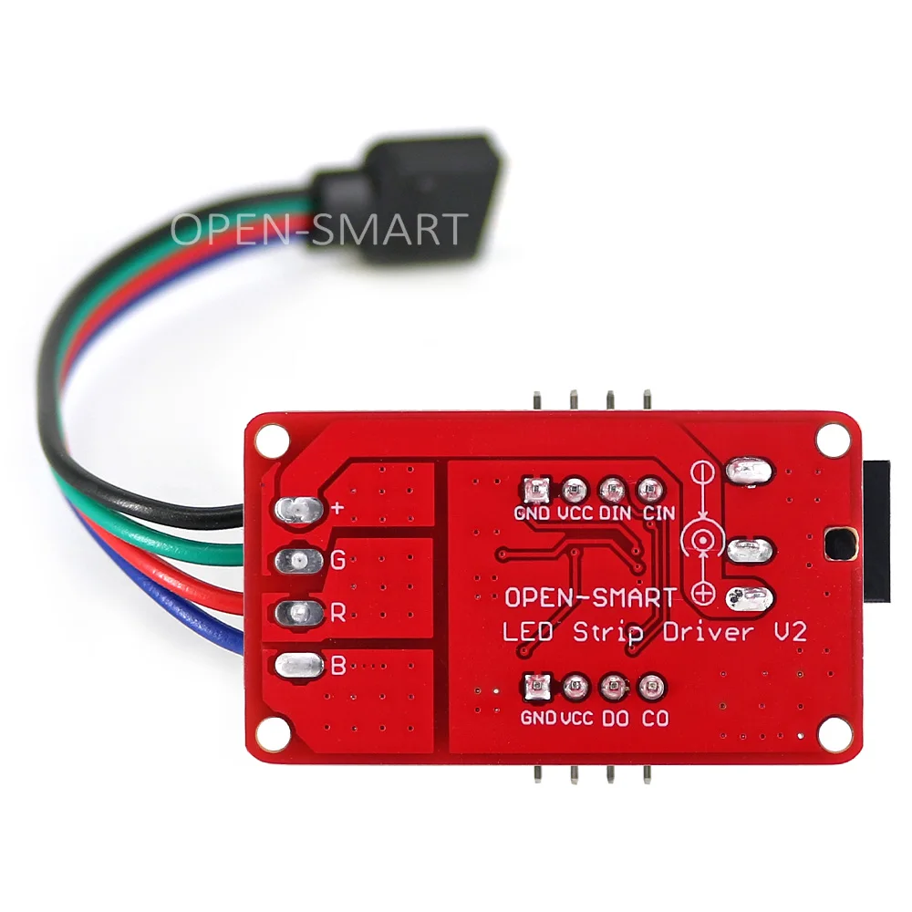 OPEN-SMART Módulo de controlador de tira de LED RGB a todo color para Arduino OPEN-SMART Módulo de controlador de tira de LED RGB a todo color para Arduino