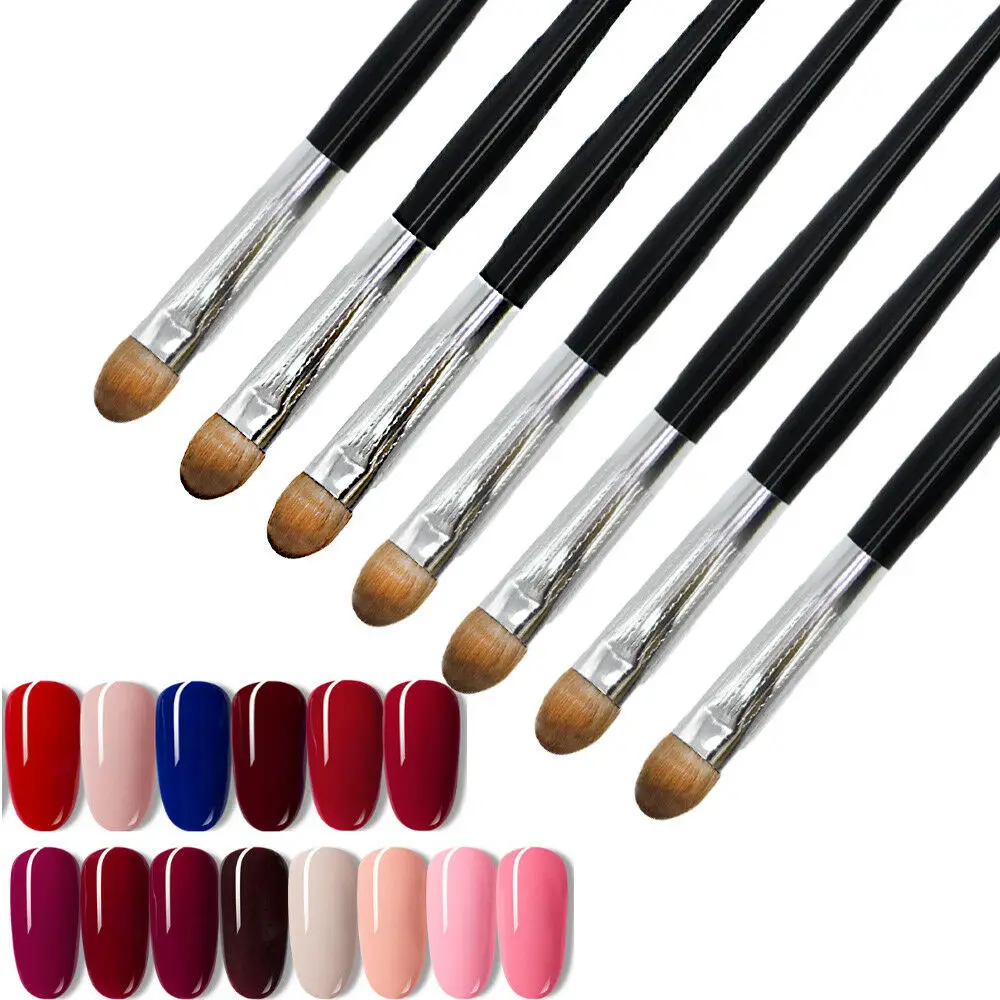 

Hot Fashion 100% Kolinsky Sable Hair Acrylic Nail Brush For Manicure Powder CRIMPED #10