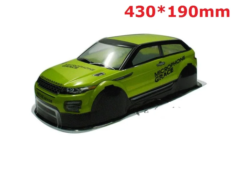 Новейший 1/10 rc автомобильный Корпус Корпуса для 1:10 гоночного автомобиля 94111 Ширина: 190 мм/195 мм несколько вариантов - Цвет: Зеленый