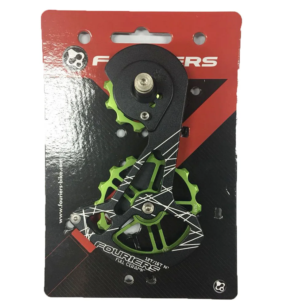 Fouriers bicicleta de carretera desviador trasero jaula de polea rueda Jockey transmisión Oversize 12 T 16 T para RD9100-SS 9100 bicicleta partes