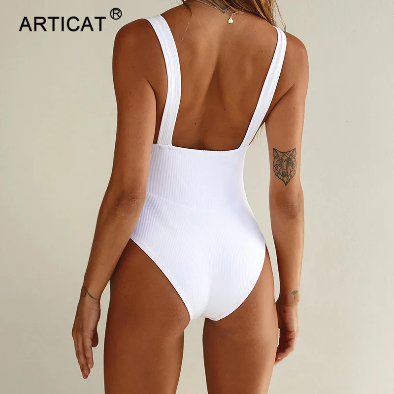 Articat حمالة مثير ارتداءها المرأة الصيف أعلى أسود Strappy و عارية الذراعين ثوب فضفاض للمرأة بذلة عارضة الشاطئ وزرة Playsuit