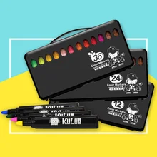 Детские фломастеры 36 цветов манга ручка для школы искусство Рисование маркером набор цветов безопасный нетоксичный граффити здоровье окружающей среды