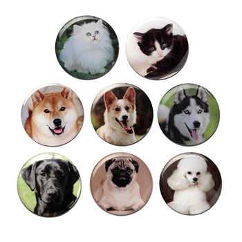 

PINMEI Dogs Cats Golf Ball Mark Sets Printting Golf Markers with Epoxy Covering 8pcs per Lot Accessories Gifts for Ladies Golfer