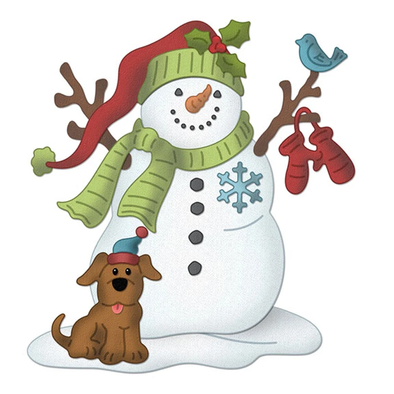 

Estel Snowman for Christmas Metal Steel Cutting Dies Embossing Stencils for DIY Scrapbooking/photo album Decorative Paper Cards