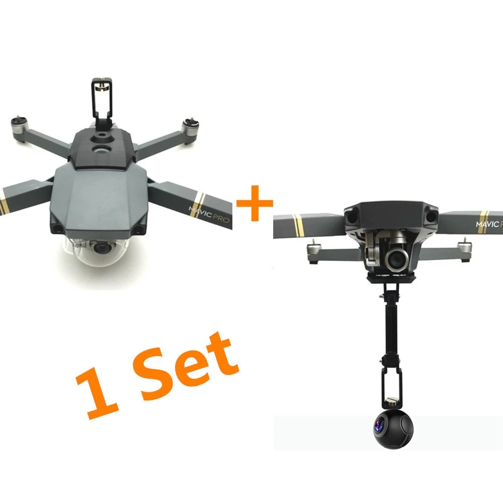 Mavic Pro Bracket For Gopro Hero 6 5 4 3 Action Insta360 Camera 360 Degree Mount Bracket Holder Support For Dji Mavic Pro Drone Accessories Kits Aliexpress