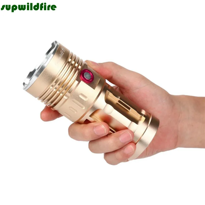 

NEW!!!25000LM 6 x XM-L T6 LED Flashlight Torch 4 x 18650 Hunting Lamp#NO06
