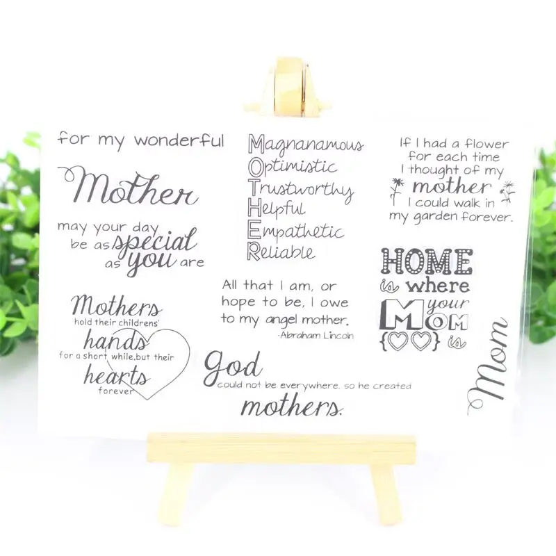 

YPP CRAFT Home Transparent Clear Silicone Stamp/Seal for DIY scrapbooking/photo album Decorative clear stamp sheets 710