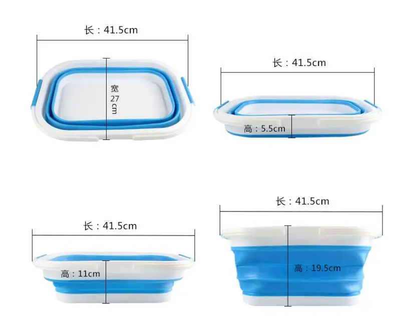 Домашние Чистящие и чистящие Складные ведра, пластиковые телескопические ведра, портативные дорожные силиконовые ведра для автомоек 10л 12л