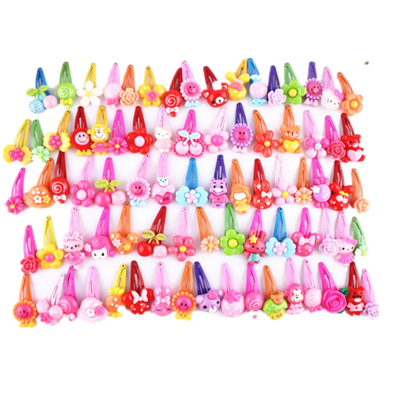 

10 Pcs/lot Catoon BB Clips Kids Hair Baby Girls' Hairpin & Ropes Children accessories PC047