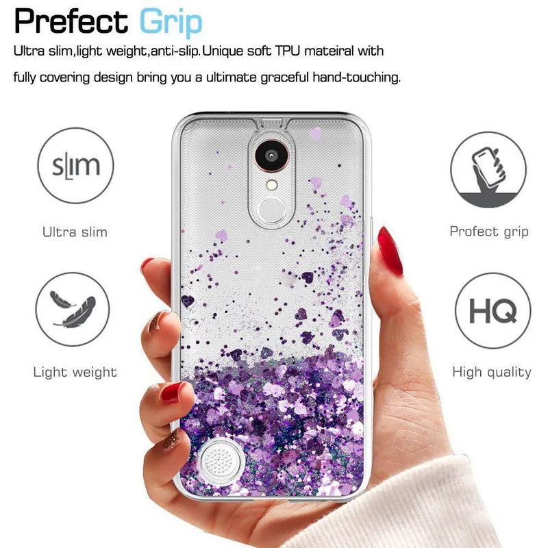 Блестящий жидкий зыбучий песок чехол для телефона LG V40 V30 V20 K4 K10 прозрачный мягкий чехол для LG G7 G6 G5 G4 Q6 Capa