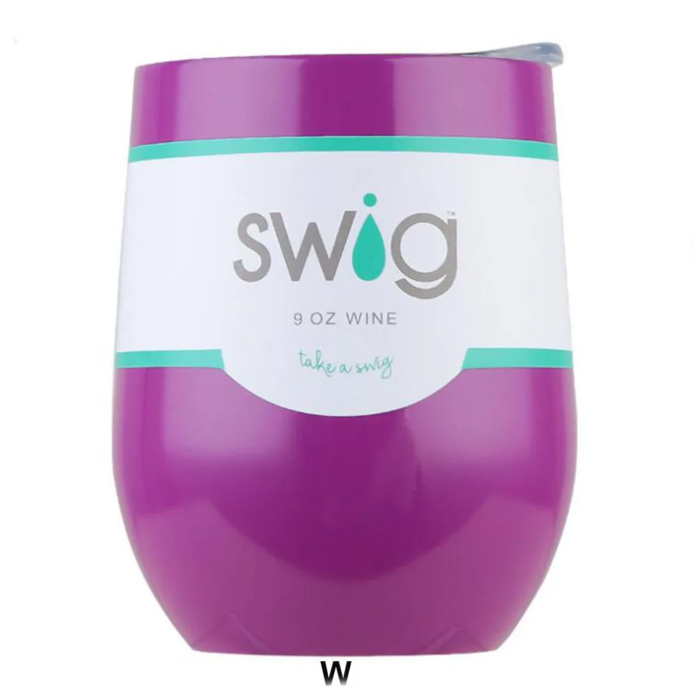 Кружка для вина с изоляцией, 9 унций, Термокружка для вина - Цвет: swig