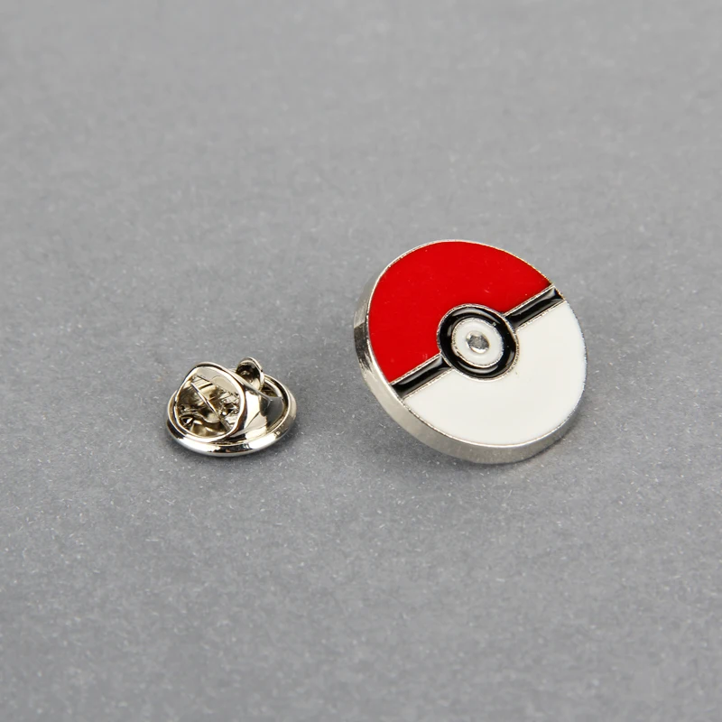 Горячая брошь из красного и белого сплава Go Pokeball эмаль Нагрудный значок булавка безопасные ювелирные изделия шарф аниме вентиляторы Ювелирные изделия Подарки