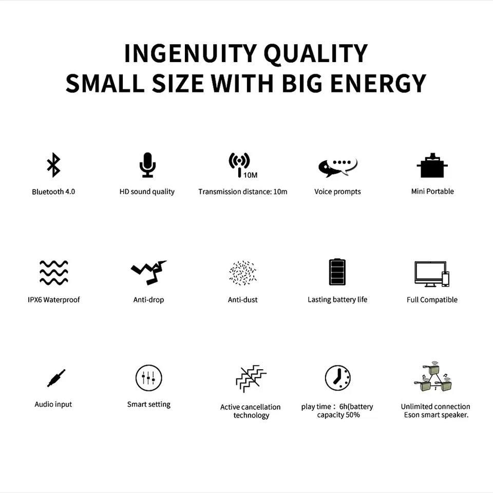 smart drop portable wireless speaker