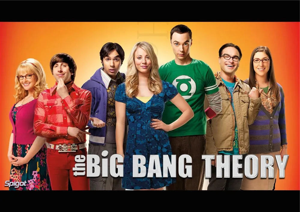 The Big Bang Theory плакаты кино-стикеры Настенные с белым покрытием бумага печатает высокой четкости четкое изображение украшение дома - Цвет: Черный