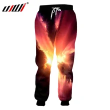UJWI 3D спортивные штаны для мужчин с полной печатью Galaxy Space Red Cloud хип хоп брюки Hombre Высокая талия эластичный свитер спортивные брюки Прямая поставка