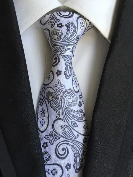 Модный классический мужской галстук в клетку, Полосатый жаккардовый Шелковый галстук, деловой формальный свадебный галстук 8 см, 1200 игл - Цвет: Y-83