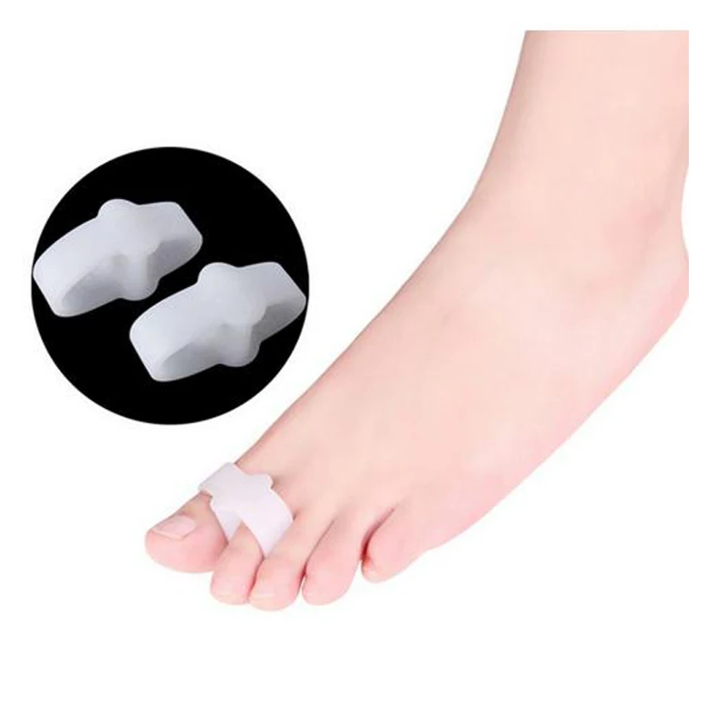 Pares de Silicone Protetor de Joanete Dedão do pé Palmilha de Gel Cuidados com os Pés Espalhador de Hálux Corrector Osso Ortopédicos Valgo Pedicure Ferramenta 100 Toe 7 Cheap Instrumento cuidados c pés