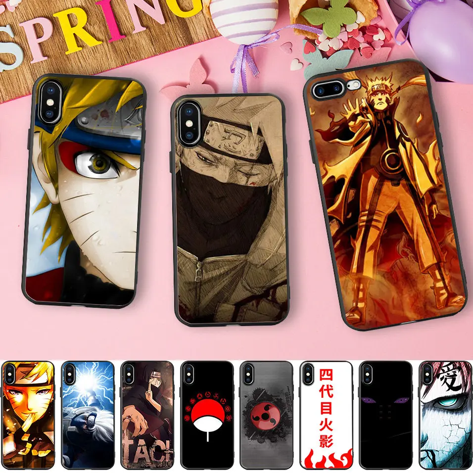 Minason Naruto Case For iPhone 6 5 5S SE 6s Case Sharingan Anko Soft