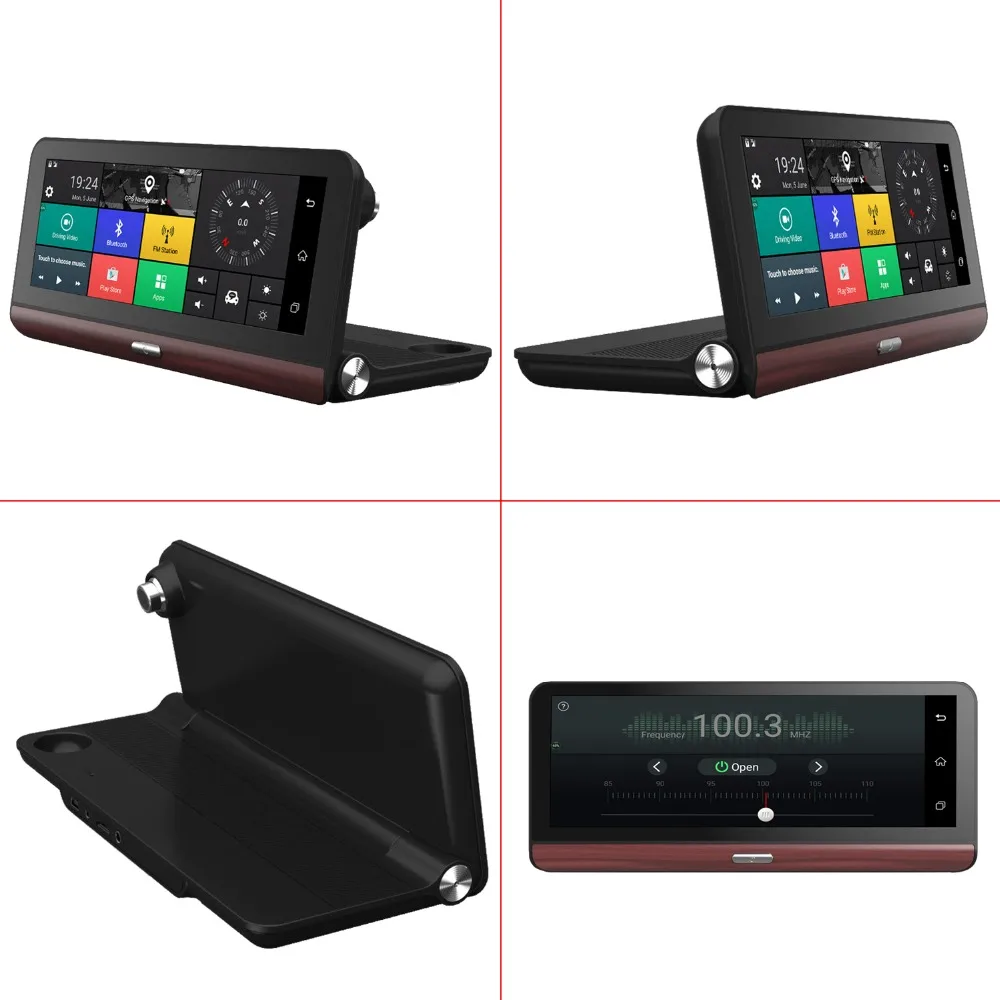 Dealcoo 8' сенсорный экран 4G Автомобильный dvr видео регистраторы камера ADAS 1080P FHD