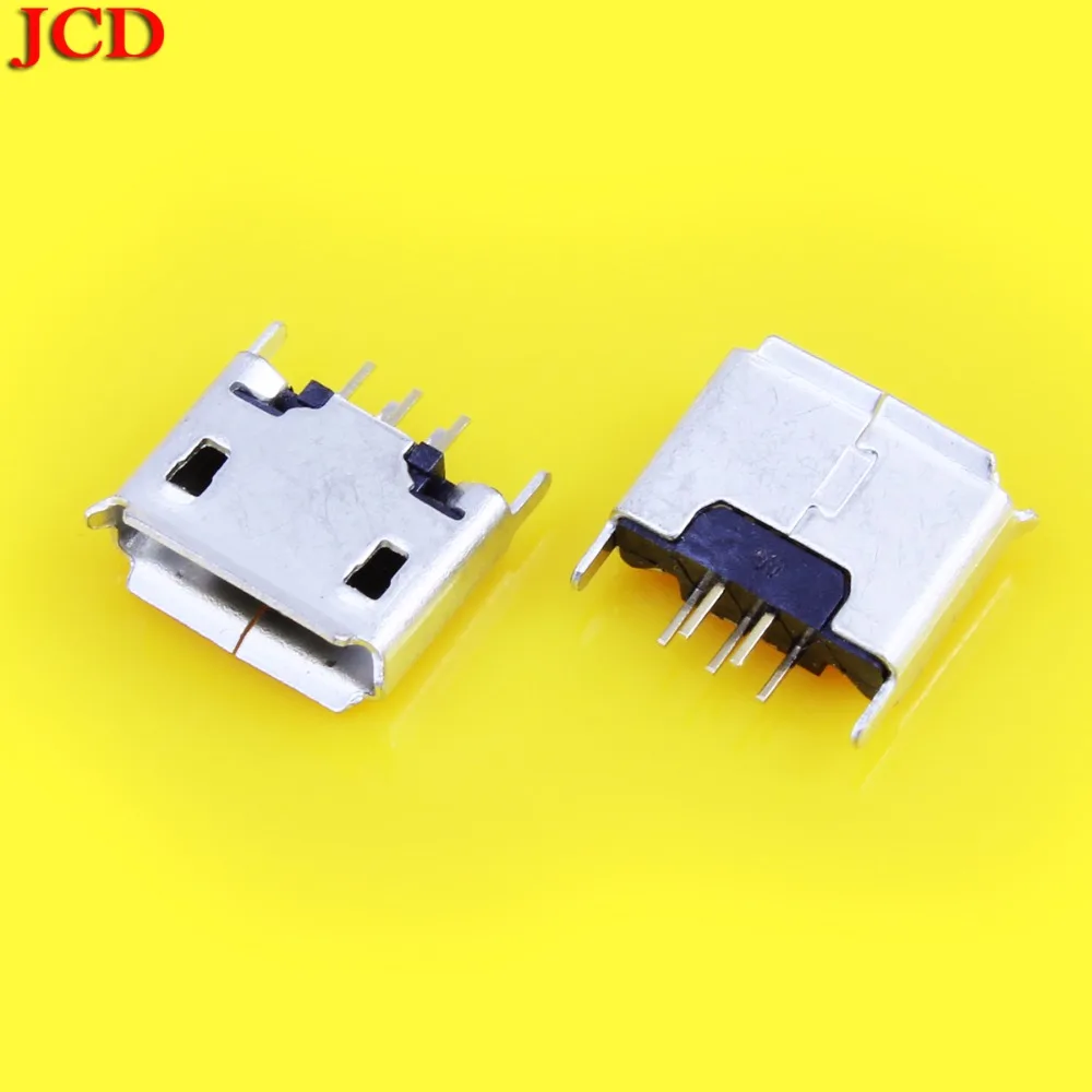 JCD новый разъем Micro USB 5pin Тяжелая пластина мм 0 8 B тип без боковой Женский Разъем для