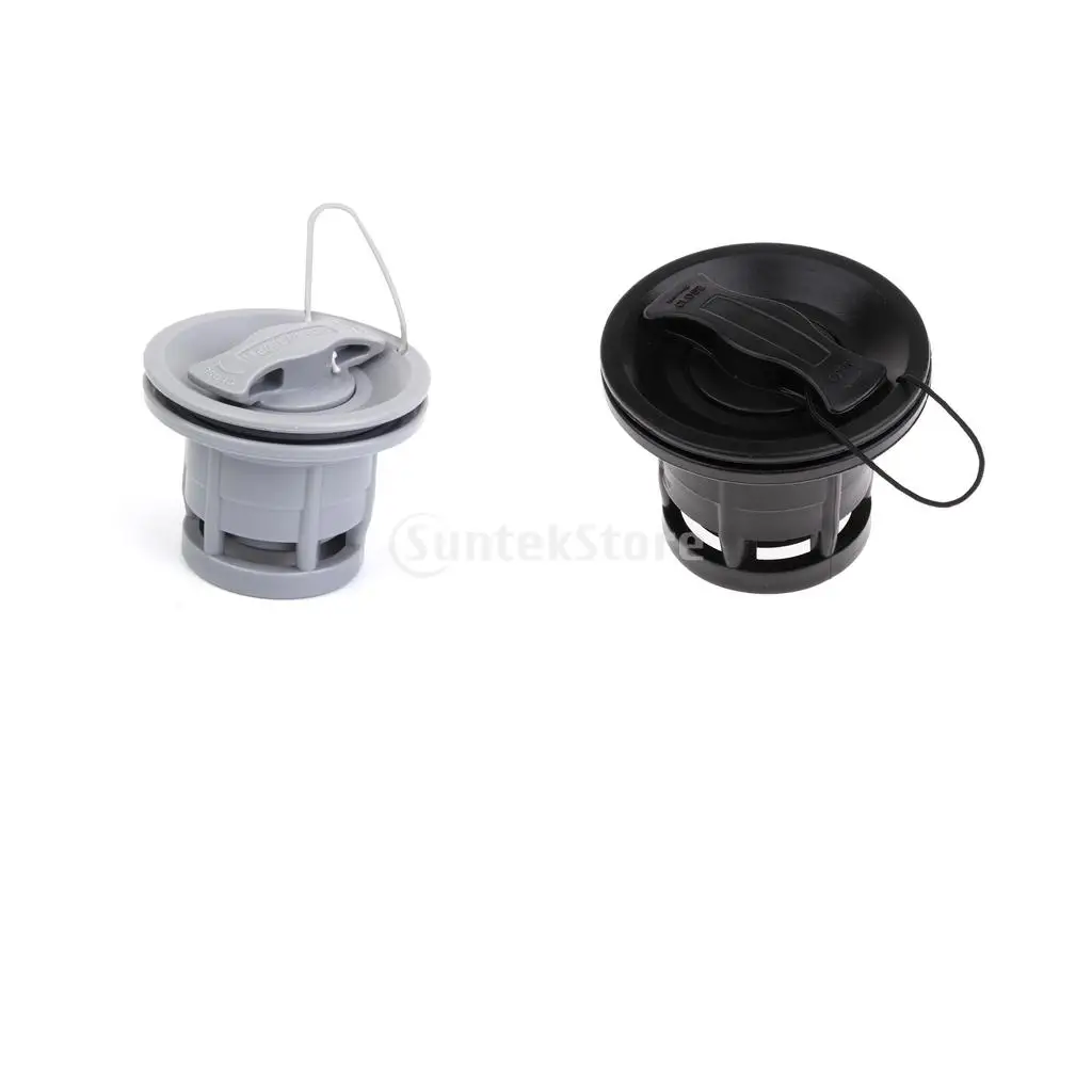 2Pcs PVC Boat Air Nozzle Valve 8 Groove Air Valve Caps for Inflatable Rubber Dinghy Raft Pool Fishing Boat Tender Airbed Outdoor