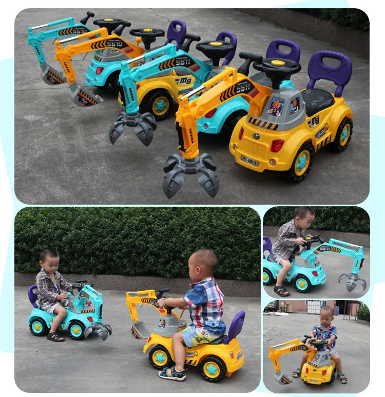 Экскаватор грузовик игрушка Фабрика большой экскаватор коляска детская машина Bebek Arabasi ходунки на машине детские игрушки подарок