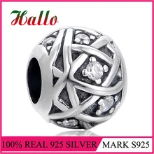 Бусины из природного камня из стерлингового серебра 925 пробы подходит для серебра 925 оригинальные браслеты perlas para bisuteria пуговицы прозрачные