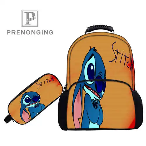 

Custom 17inch stitch_and_ Backpacks Pen Bags 3D Printing School Women Men Travel Bags Boys Girls Book Computers Bag#1031-3-57