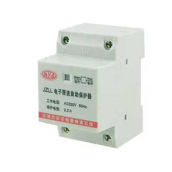 

AC 220V 2.2A Two 2 Poles Overload Protector Electronic Circuit Breaker DIN Rail